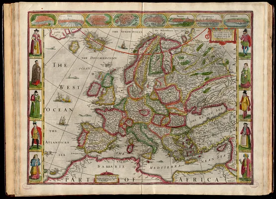 Europ, and the cheife cities contayned therin, described; with the habits of most kingdoms now in use