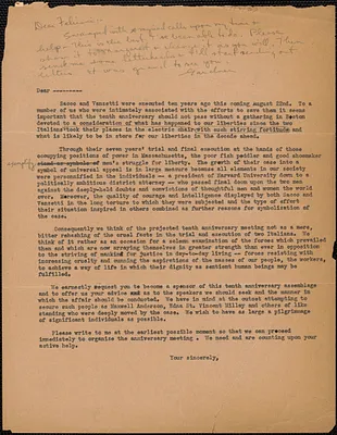 [Gardner Jackson?] typed letter (draft, circular), May 12, 1937