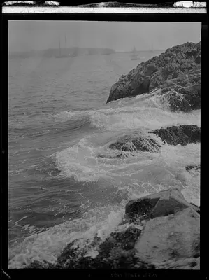 Surf and rocks