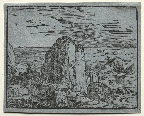 Four Small Landscapes: No.4, Cliff on the Seashore