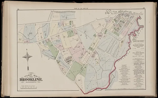 Atlas of the town of Brookline, Massachusetts