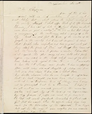 Letter from Silva W. Jones, Ashburnham, [Mass.], to Maria Weston Chapman, Nov. 10th, [1837?]