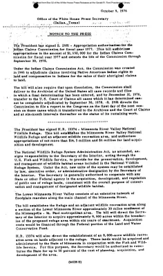 Signing of S. 2981, H.R. 13374, H.R. 3954, H.R. 11890, S. 3843, H.R. 10793, and S. 3380 [Bill]