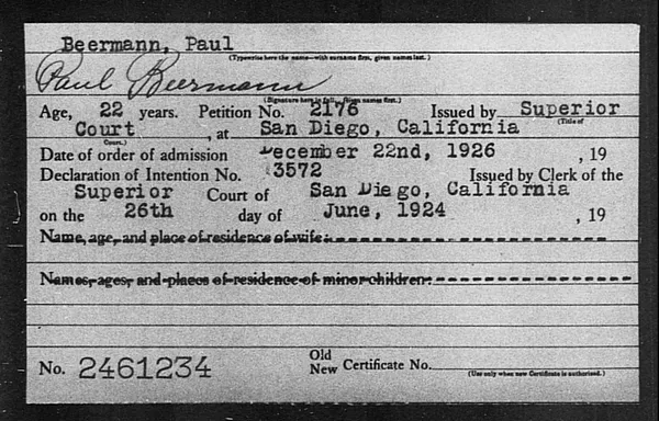 Beermann, Paul - 1926