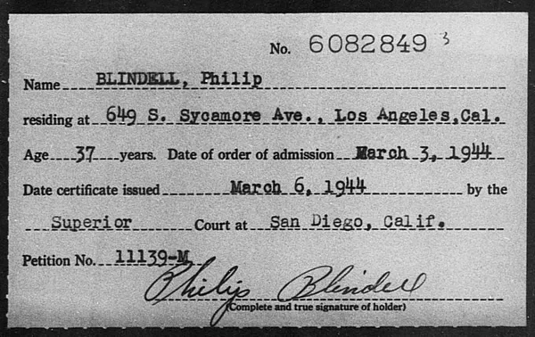 Blindell, Philip - 1944