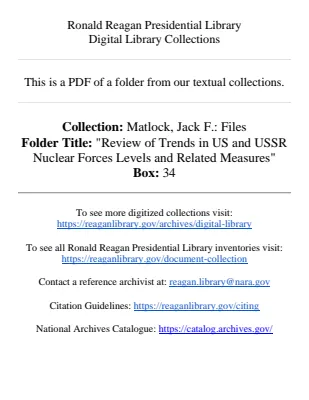 Review of Trends in US and USSR Nuclear Forces Levels and Related Measures