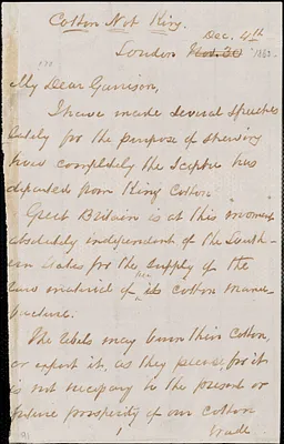 Letter from George Thompson, London, [England], to William Lloyd Garrison, [1863] Dec[ember] 4th