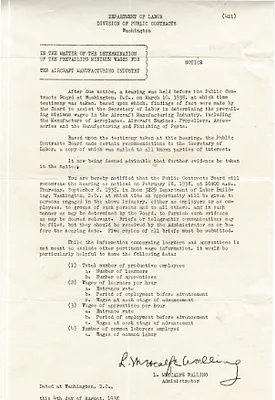 Notice, August 4, 1938