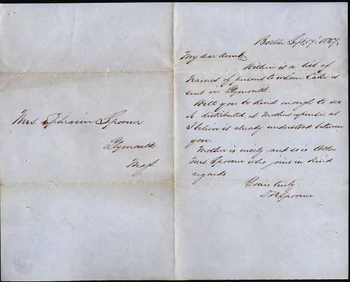 D.N. Spooner to Mary Spooner Sept. 17 1847