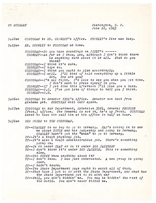 Summaries of Telephone Conversations