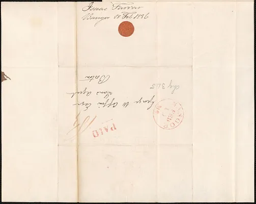 Isaac Farrar to George Coffin, 18 February 1836