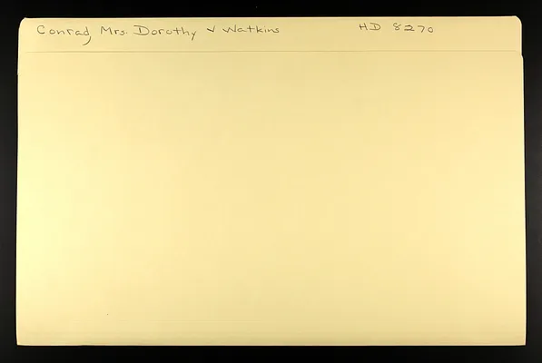 Conrad, Mrs. Dorothy V. Watkins