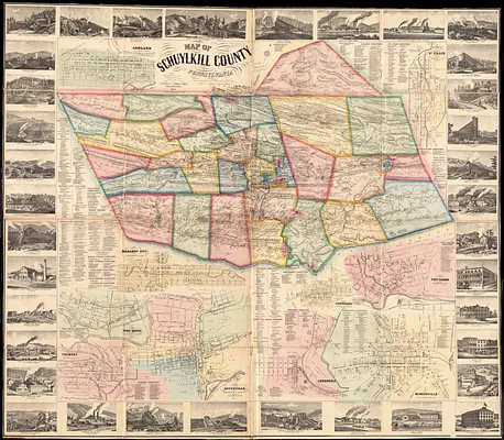 Map of Schuylkill County, Pennsylvania