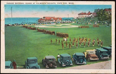 Parade National Guard at Falmouth Heights, Cape Cod, Mass.