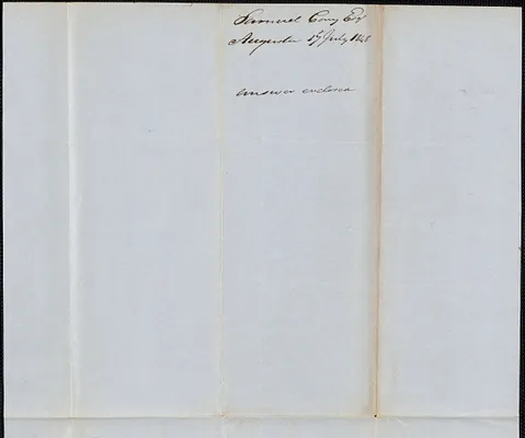 Sam Cony to George Coffin, 17 July 1848