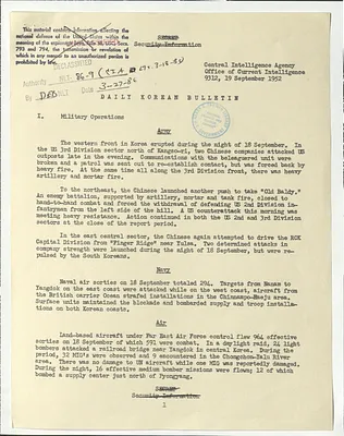 Memorandum, Daily Korean Bulletin