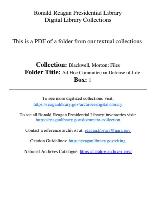 Ad Hoc Committee in Defense of Life
