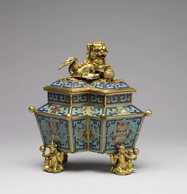 Incense Burner with Design of the Eight Auspicious Symbols