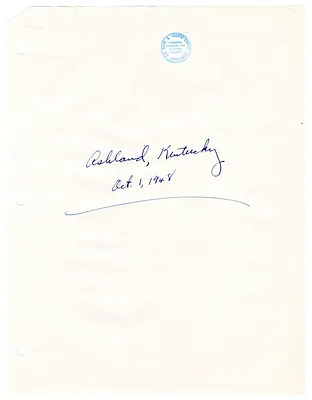 Reading Copy, Speech of President Harry S. Truman, Ashland, Kentucky