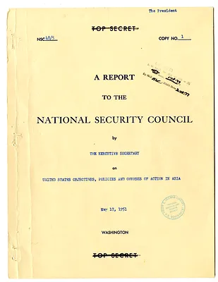 National Security Council Report 48/5, Report to the National Security Council by the Executive Secretary on United States Objectives, Policies and Courses of Action in Asia
