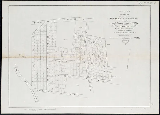 Plan of house lots in ward 16