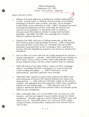 News Summaries - September 1972 [5 of 6]