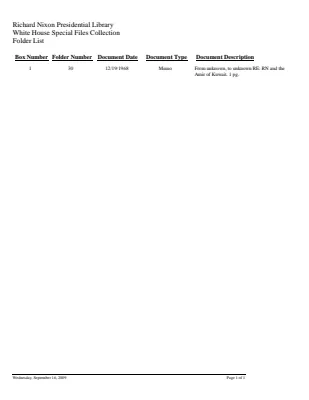 WHSF: Returned, 1-30