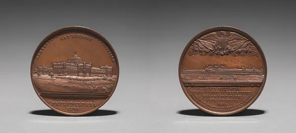 Medal: Commemorating the Centennial International Exhibition, 1876