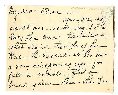 Letter from Madge Gates Wallace to Bess W. Truman