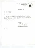 Correspondence: Letter from Catherine A. Offinger (WHOI - Research Assistant Deep Submergence Laboratory) to Ms. Marci Groezinger.