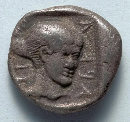 Hemidrachm: Head of Despoina (reverse)