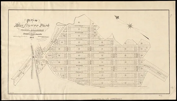 Plan of Mayflower Park situated in the town of Braintree owned by the Braintree Land Associates
