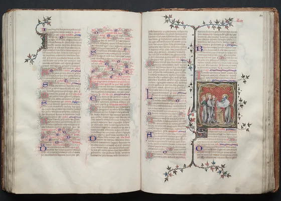 The Gotha Missal:  Fol. 107v, Text