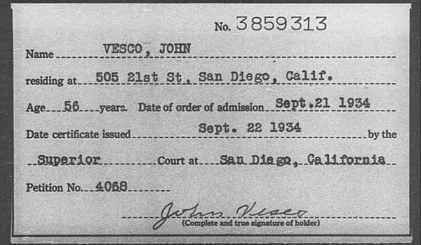 Vesco, John - 1934