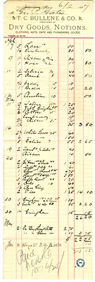 Bill from T. C. Bullene & Company to George P. Gates