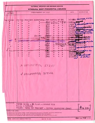 Memorandum for President Harry S. Truman