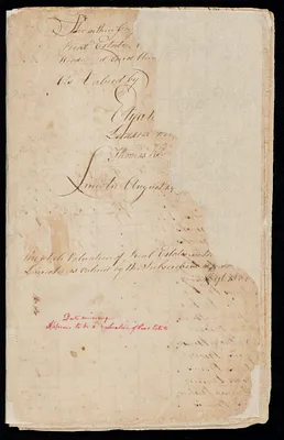 Valuation book, 1821