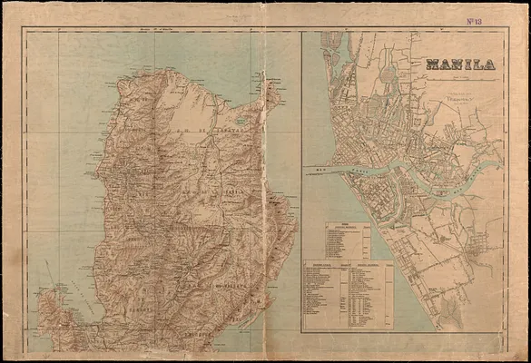 Military map of the isle of Luzon