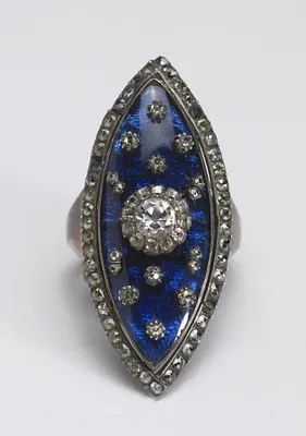 Navette-Shaped ""Heavens"" Ring