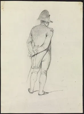 Napoleon with Folded Hands, Seen from the Rear