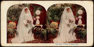 The bride on her wedding day