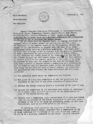 Memorandum from Eleanor Bontecou to Miss Brookley