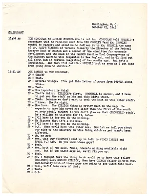 Summaries of Telephone Conversations