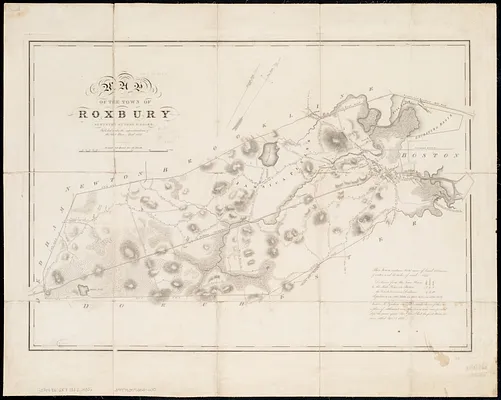 Map of the town of Roxbury