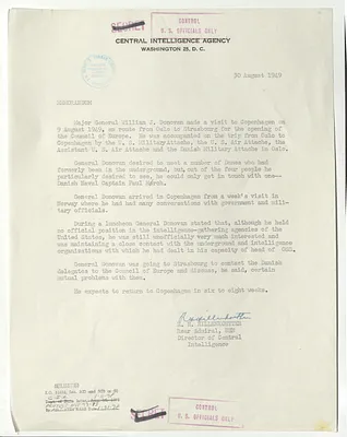 Memorandum from R. H. Hillenkoetter