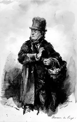 Man with basket of eggs