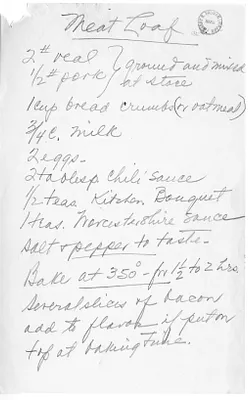 Recipe for Meat Loaf