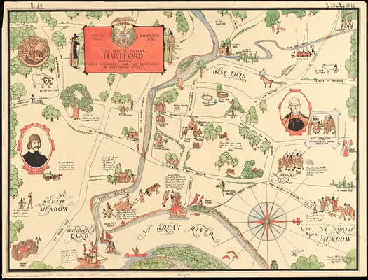 The map of pioneer Hartford