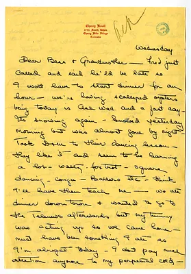Letter from Christine Wallace to Bess W. Truman