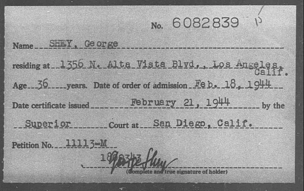 Shey, George - 1944